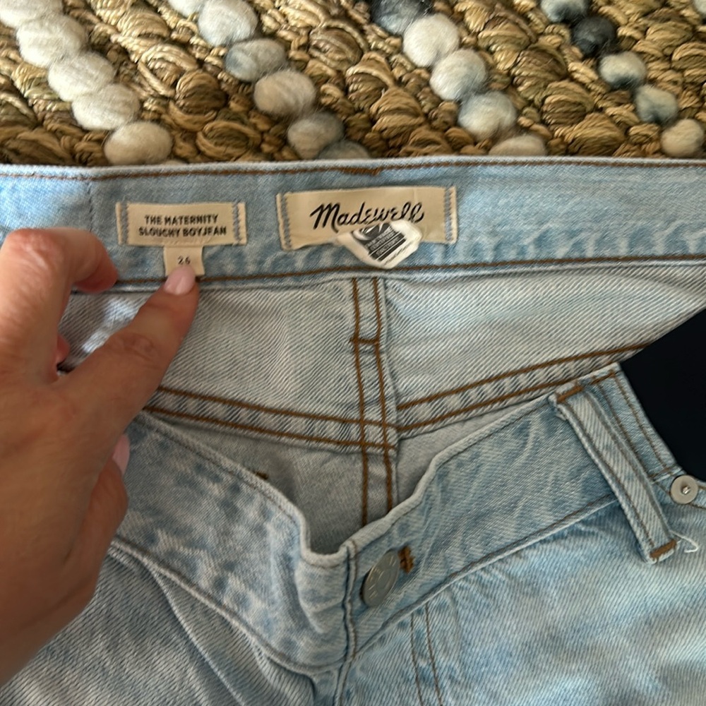 Madewell size 26 maternity jeans